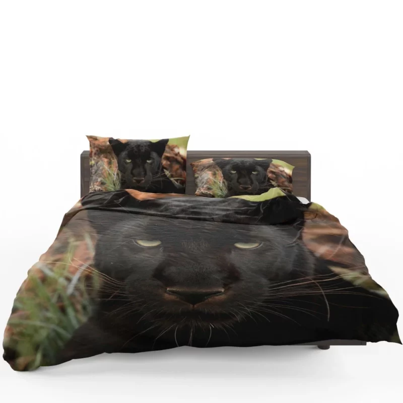 Stealthy Majesty Black Panther Aura Bedding Set