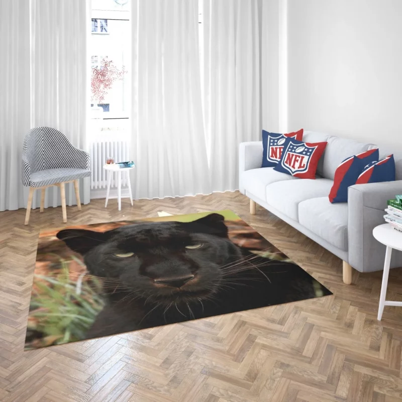 Stealthy Majesty Black Panther Aura Rug 2