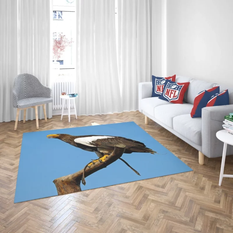 Steller Sea Eagle Arctic Perch Majestic Bird Rug 2