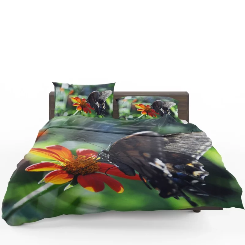 Summer Sip Butterfly and Flower Bedding Set