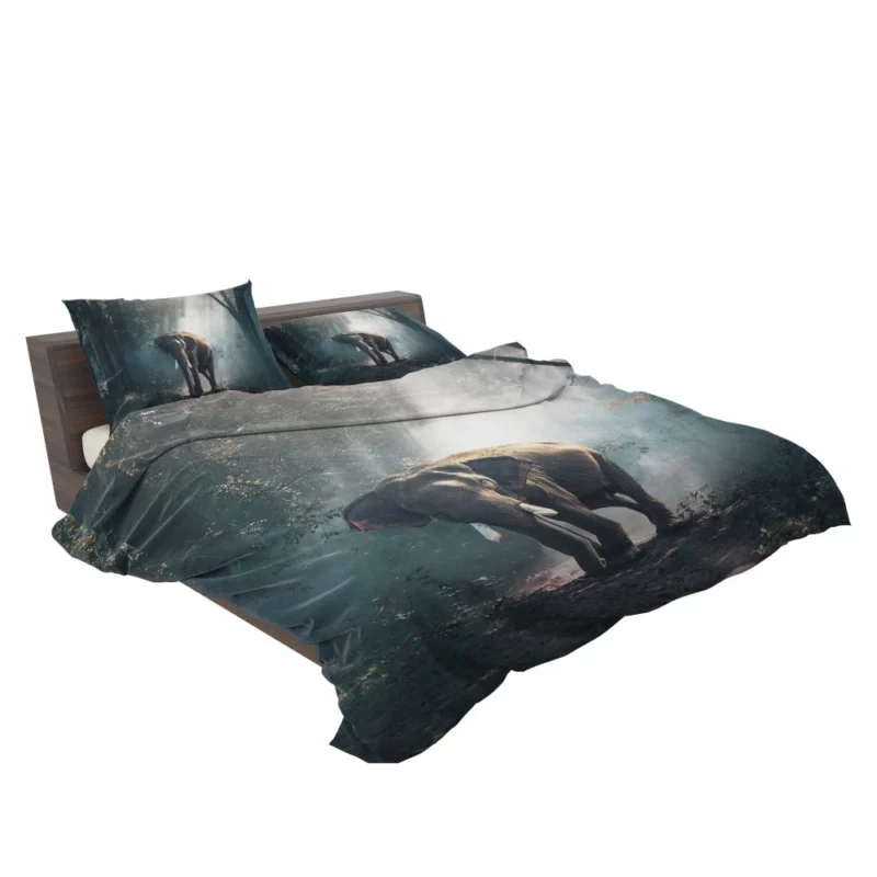 Sunbeam-Kissed Asian Elephant Majestic Wonder Bedding Set 2