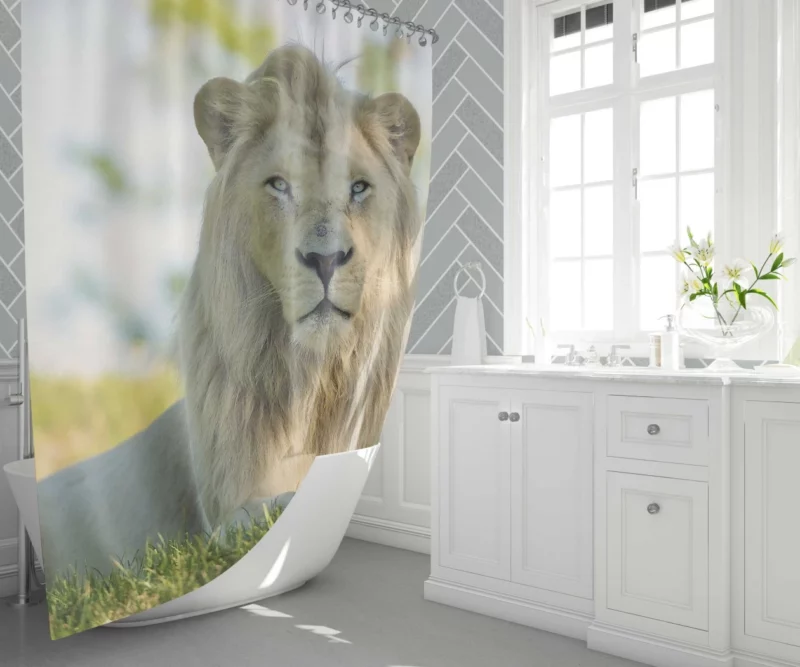 Sunny Lion Majesty Wilderness Dominance Shower Curtain 1