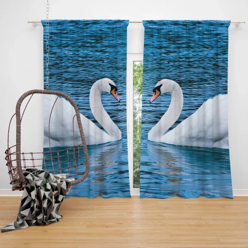 Swan Grace Serenity in Motion Curtain