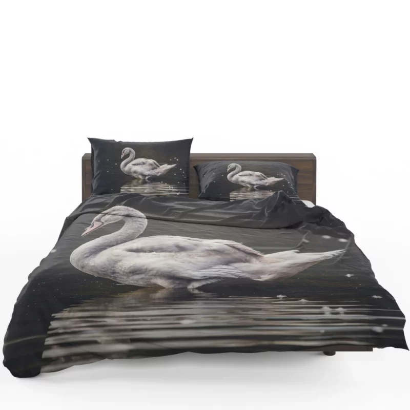 Swan Graceful Elegance Waterside Beauty Bedding Set