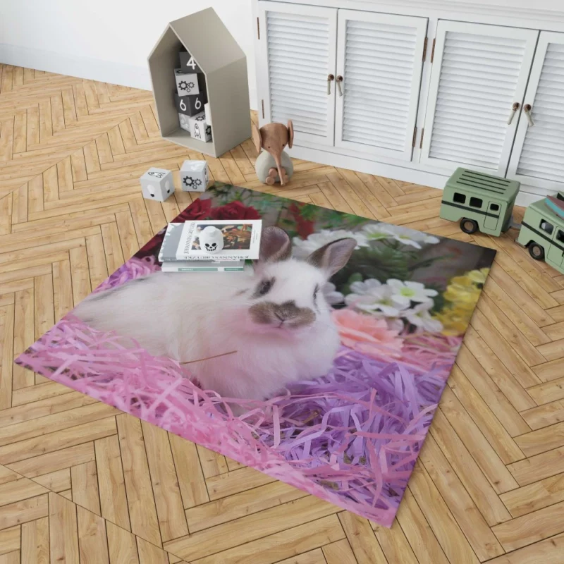 Sweet Rabbit Adorable Innocence Rug 1