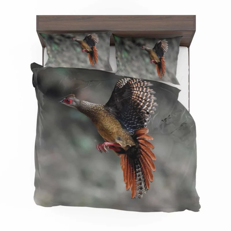 Swinhoe Pheasant Snowy Flight Wilderness Wonder Bedding Set 1