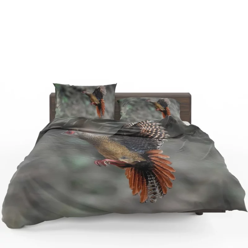 Swinhoe Pheasant Snowy Flight Wilderness Wonder Bedding Set