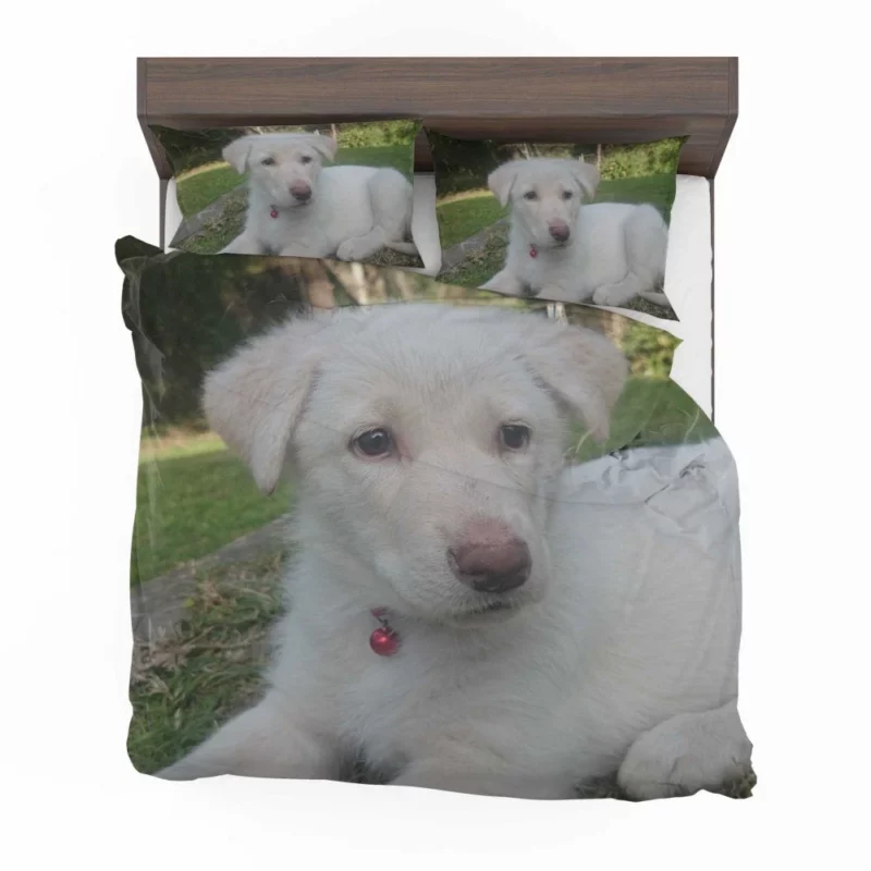 Swiss Shepherds Snowy Charm Puppy Love Bedding Set 1