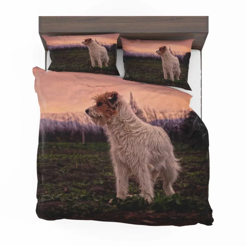 Terrier Charismatic Stance Playful Elegance Bedding Set 1