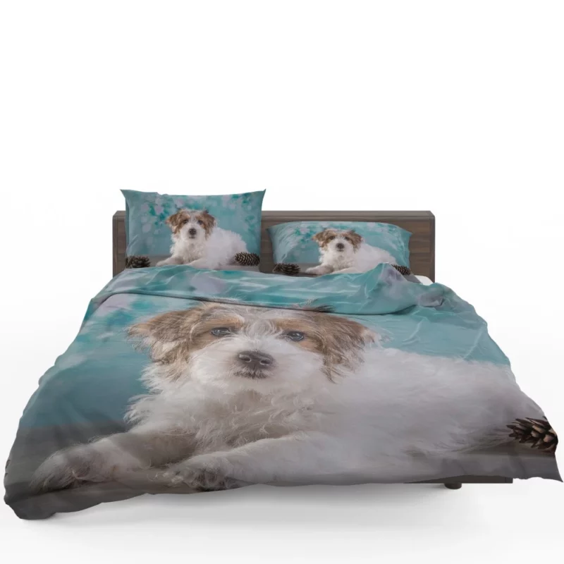 Terrier Playful Pose Furry Adventure Bedding Set