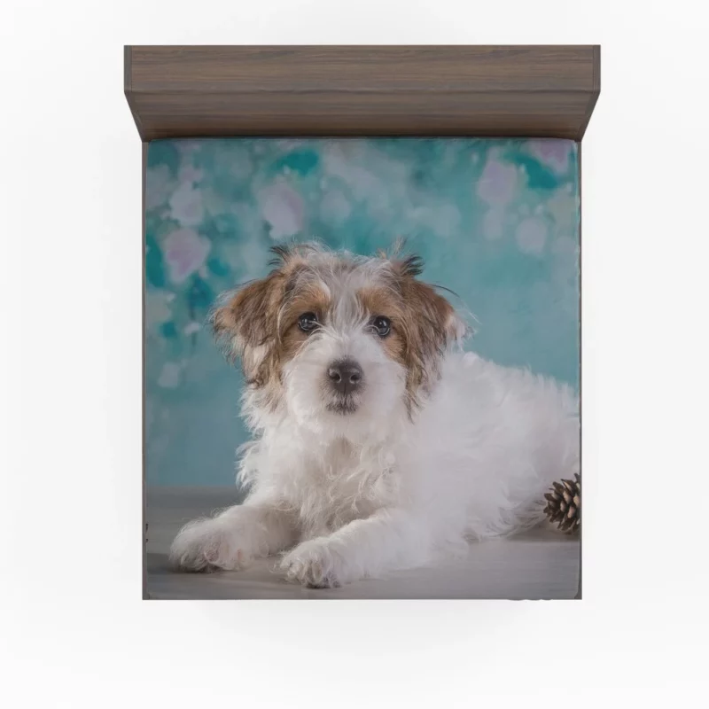 Terrier Playful Pose Furry Adventure Fitted Sheet 1