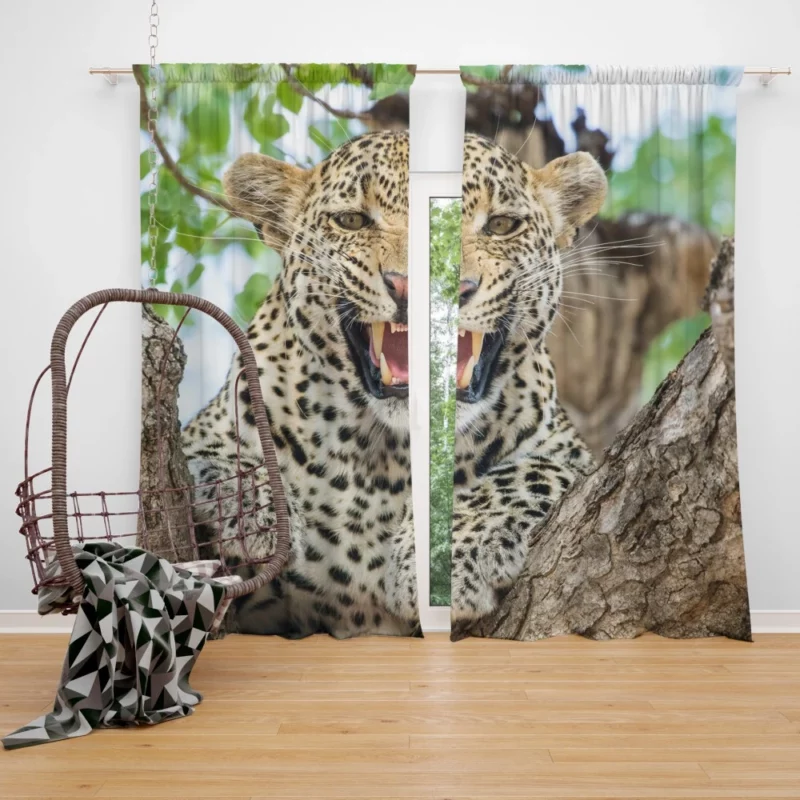 The Elusive Leopard Master of Camouflage Curtain