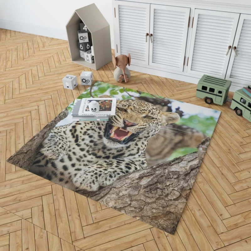 The Elusive Leopard Master of Camouflage Rug 1