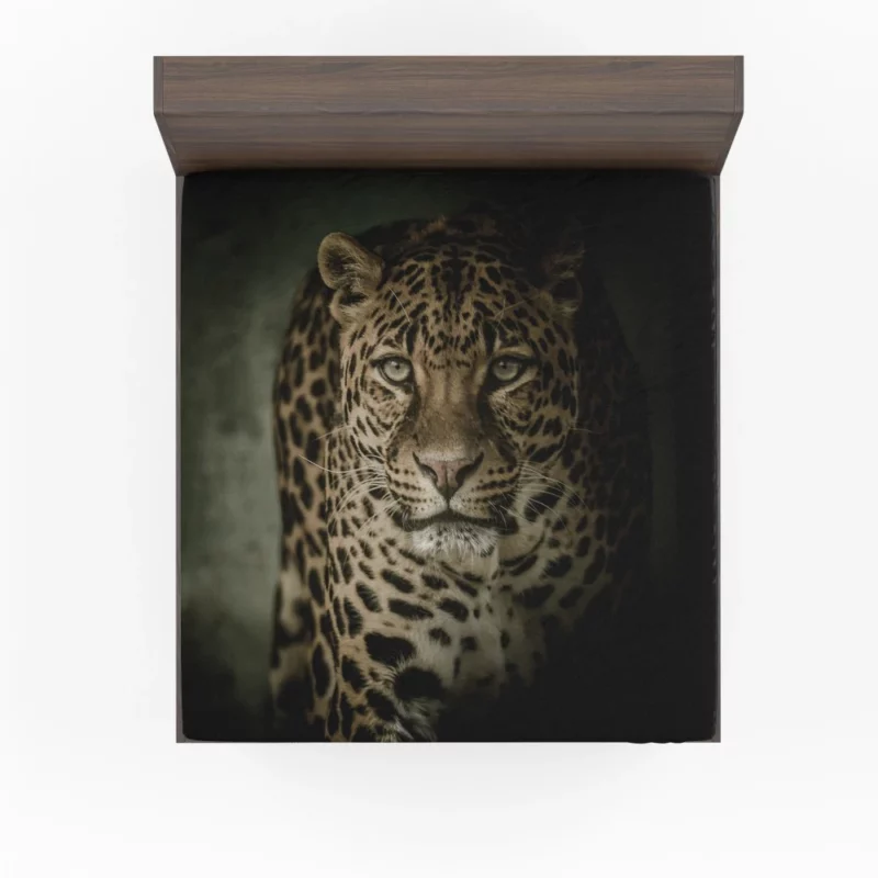 The Prowling Leopard Silent Hunter Fitted Sheet 1