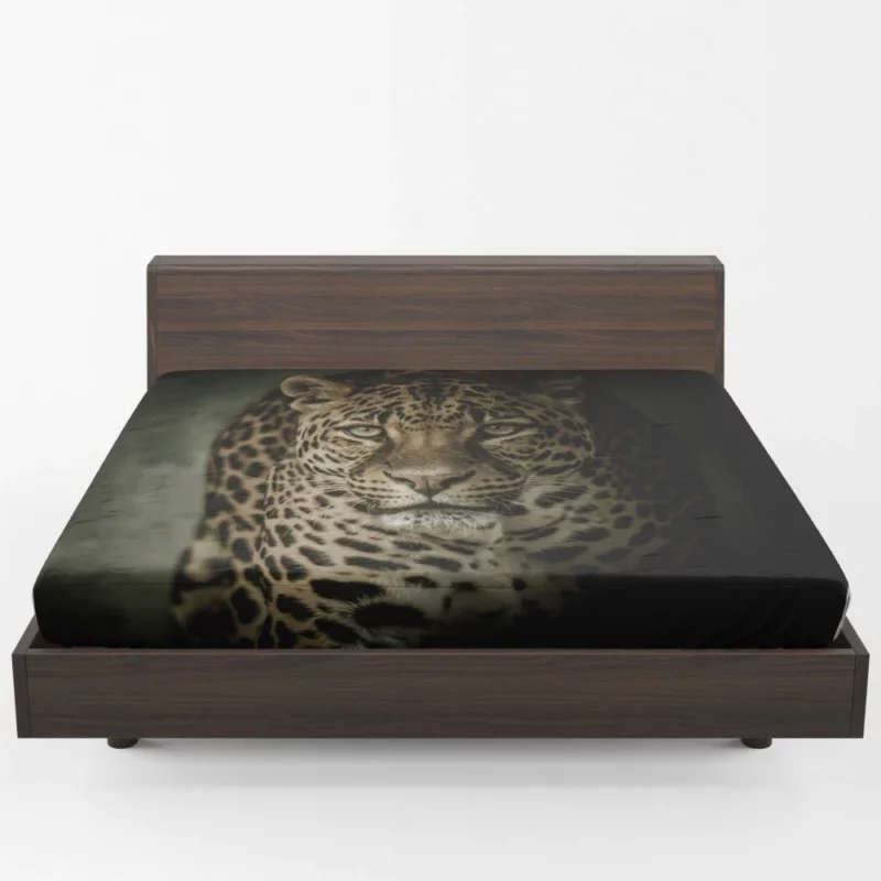 The Prowling Leopard Silent Hunter Fitted Sheet