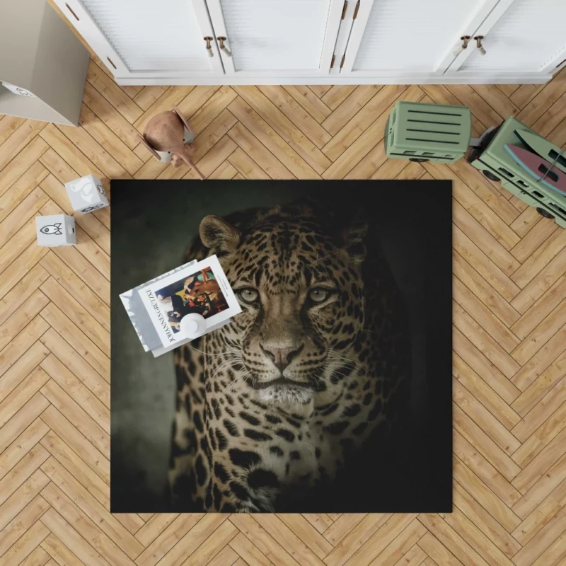 The Prowling Leopard Silent Hunter Rug