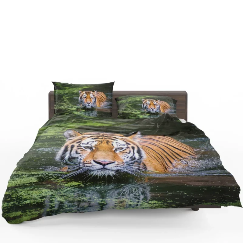 Tiger Aquatic Grace A Swim in Majesty Bedding Set