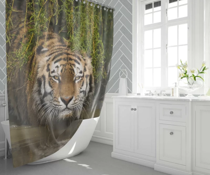 Tiger Awe-inspiring Shower Curtain 1