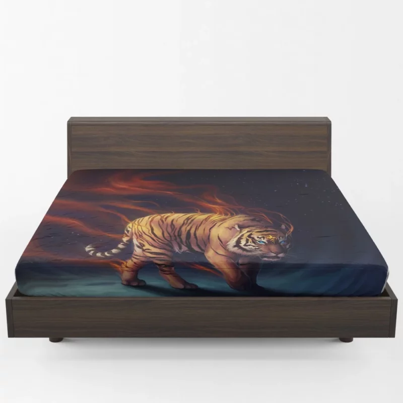 Tiger Bold Presence Untamed Majesty Fitted Sheet