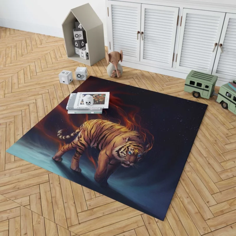 Tiger Bold Presence Untamed Majesty Rug 1