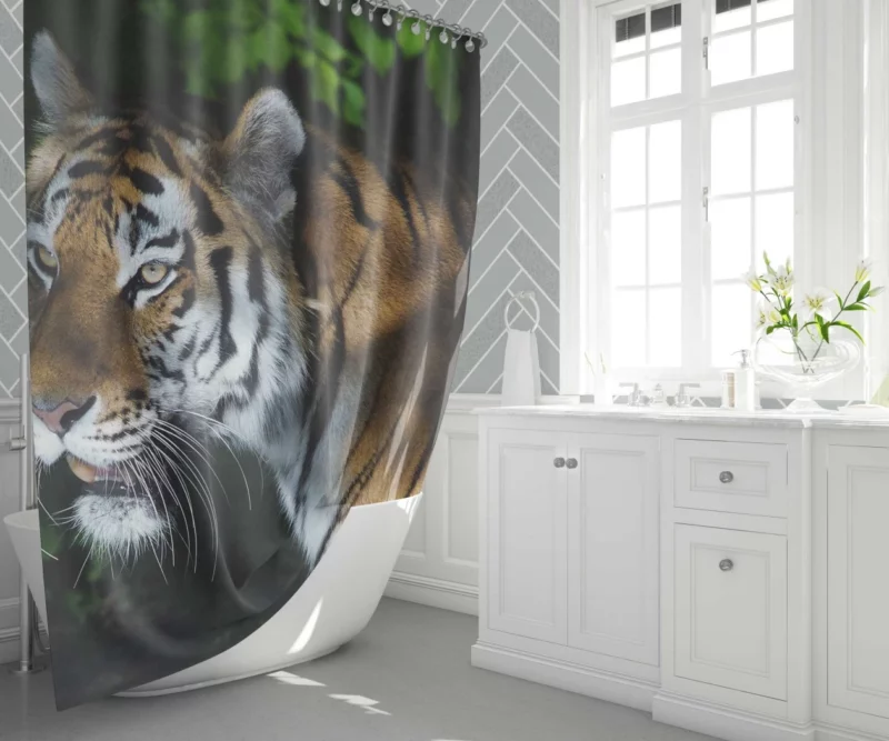 Tiger Dangerous Shower Curtain 1