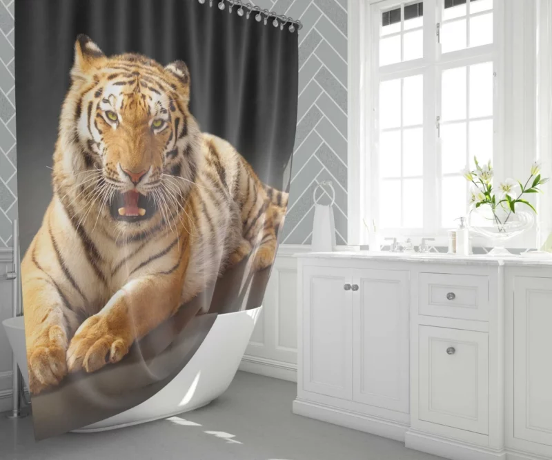 Tiger Dominance Wild Majesty Shower Curtain 1