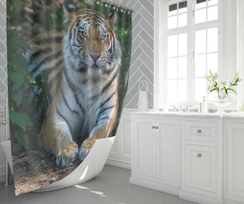 Tiger Endangered Shower Curtain 1