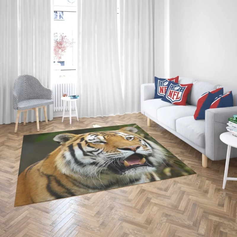 Tiger Enigmatic Gaze Wilderness Majesty Rug 2