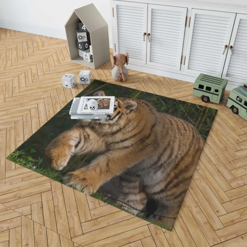 Tiger Enigmatic Stare Wilderness Majesty Rug 1