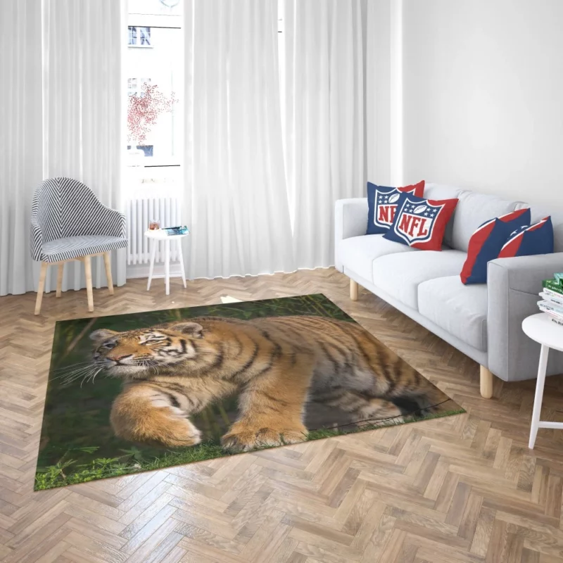 Tiger Enigmatic Stare Wilderness Majesty Rug 2