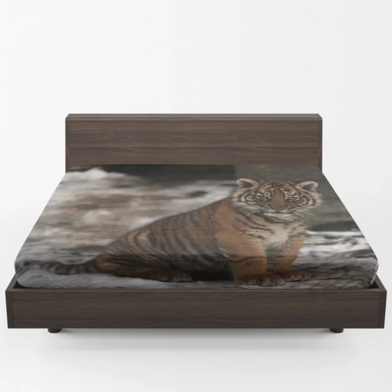 Tiger Fierce Aura Enigmatic Majesty Fitted Sheet