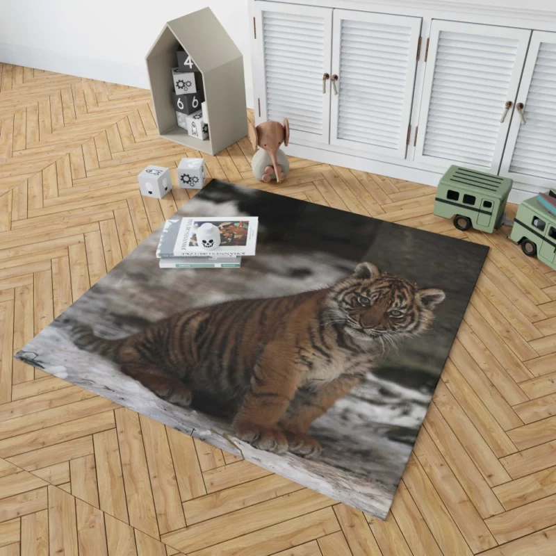 Tiger Fierce Aura Enigmatic Majesty Rug 1