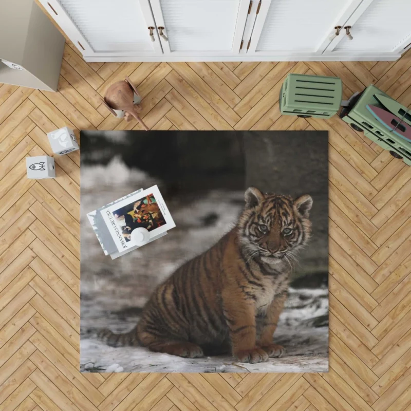 Tiger Fierce Aura Enigmatic Majesty Rug