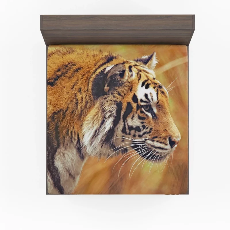 Tiger Fierce Gaze Dominant Predator Fitted Sheet 1