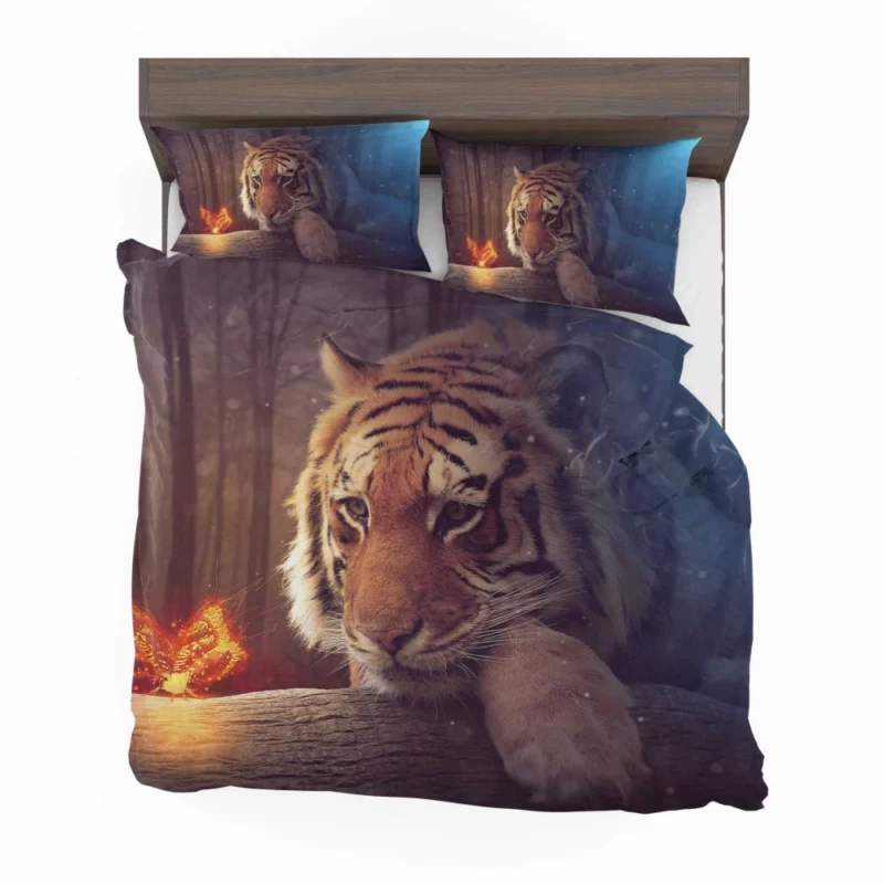 Tiger Fierce Gaze Untamed Majesty Bedding Set 1