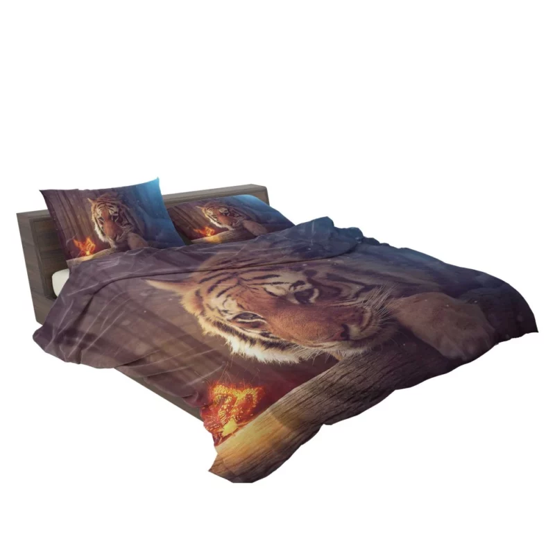 Tiger Fierce Gaze Untamed Majesty Bedding Set 2