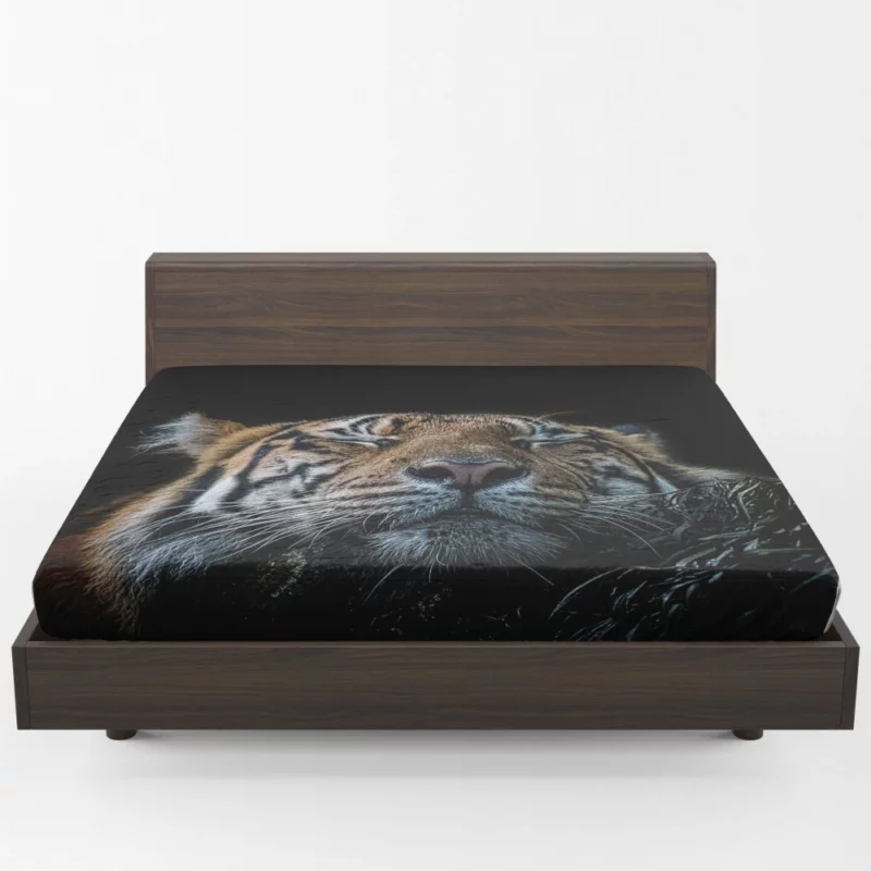 Tiger Fierce Stance Wilderness Dominance Fitted Sheet