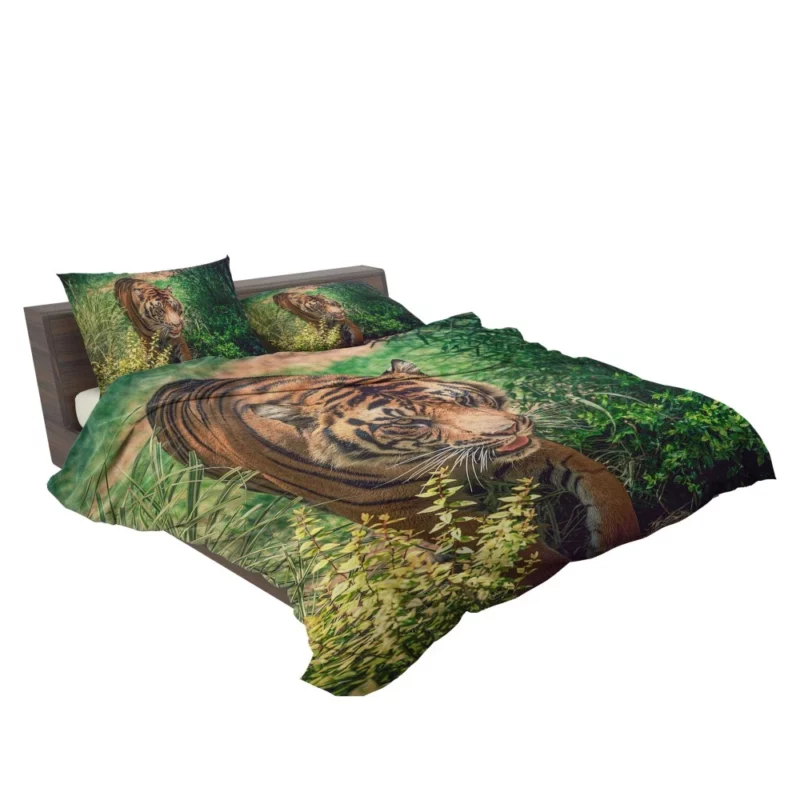 Tiger Fierce Stare Wild Intrigue Bedding Set 2