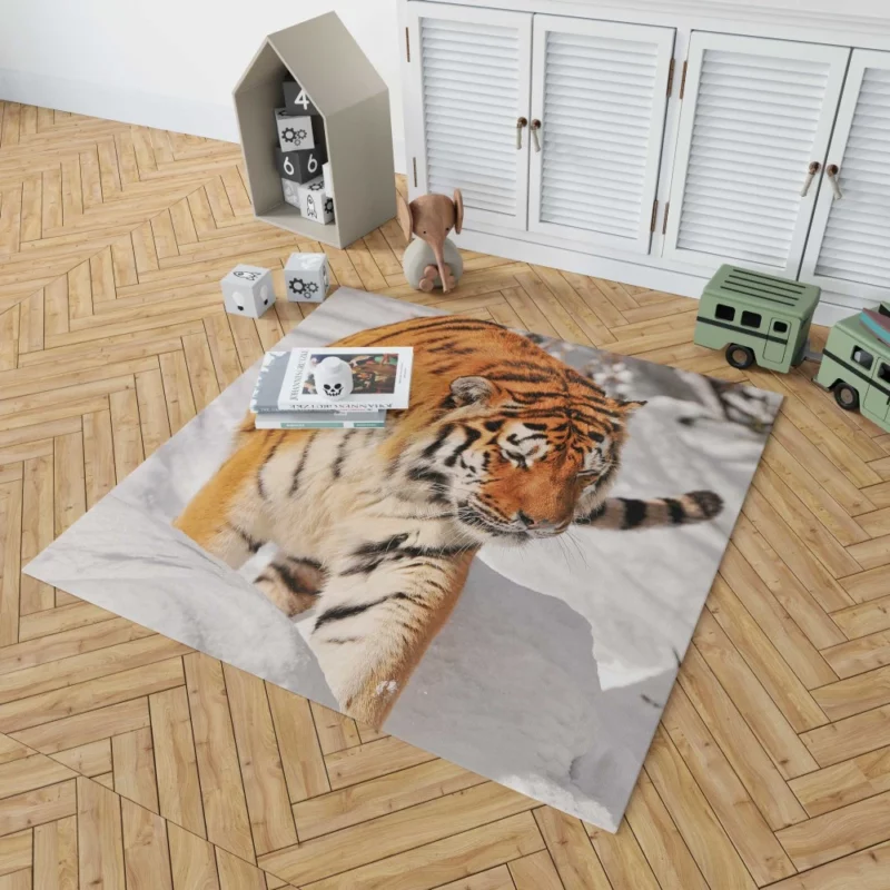 Tiger Gaze Fierce Intensity Rug 1