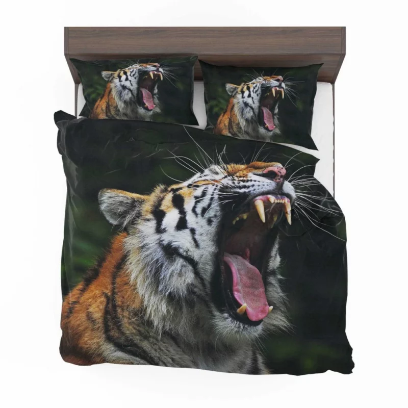 Tiger Grace Stripes of Elegance Bedding Set 1