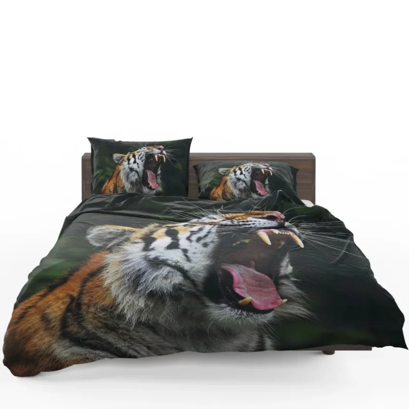 Tiger Grace Stripes of Elegance Bedding Set