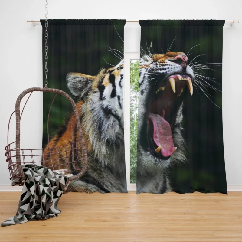 Tiger Grace Stripes of Elegance Curtain