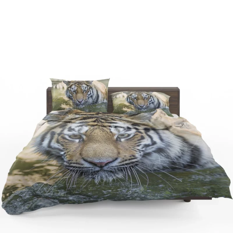 Tiger Intense Muzzle Wilderness Gaze Bedding Set