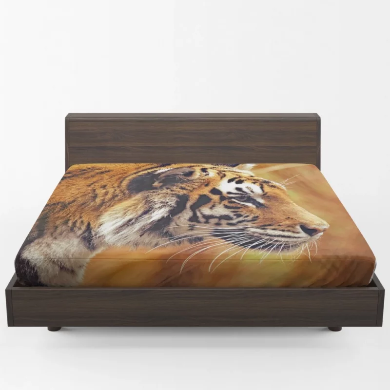 Tiger Intense Stare Wild Intrigue Fitted Sheet