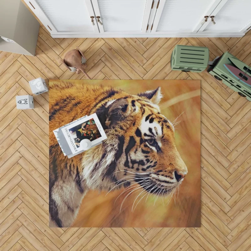 Tiger Intense Stare Wild Intrigue Rug