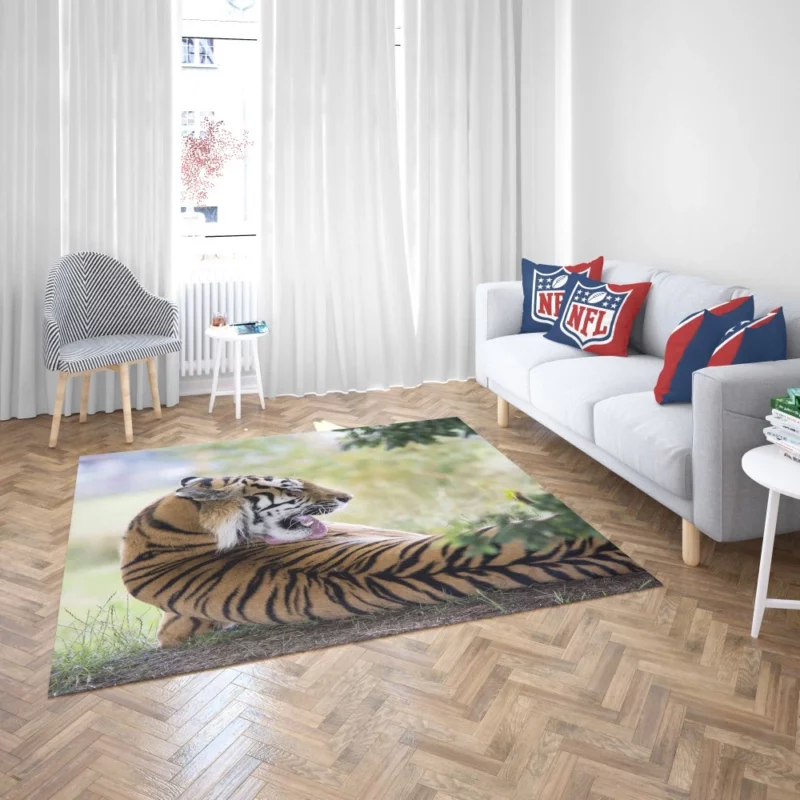 Tiger Mystic Gaze Enigmatic Majesty Rug 2