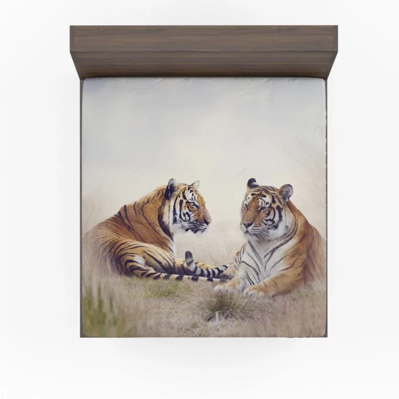 Tiger Mystic Gaze Untamed Majesty Fitted Sheet 1