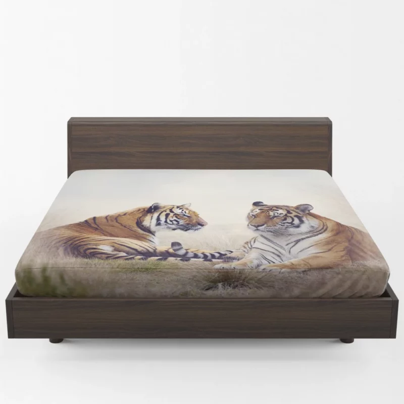 Tiger Mystic Gaze Untamed Majesty Fitted Sheet