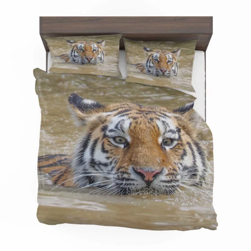 Tiger Reflective Stare Enigmatic Wonder Bedding Set 1