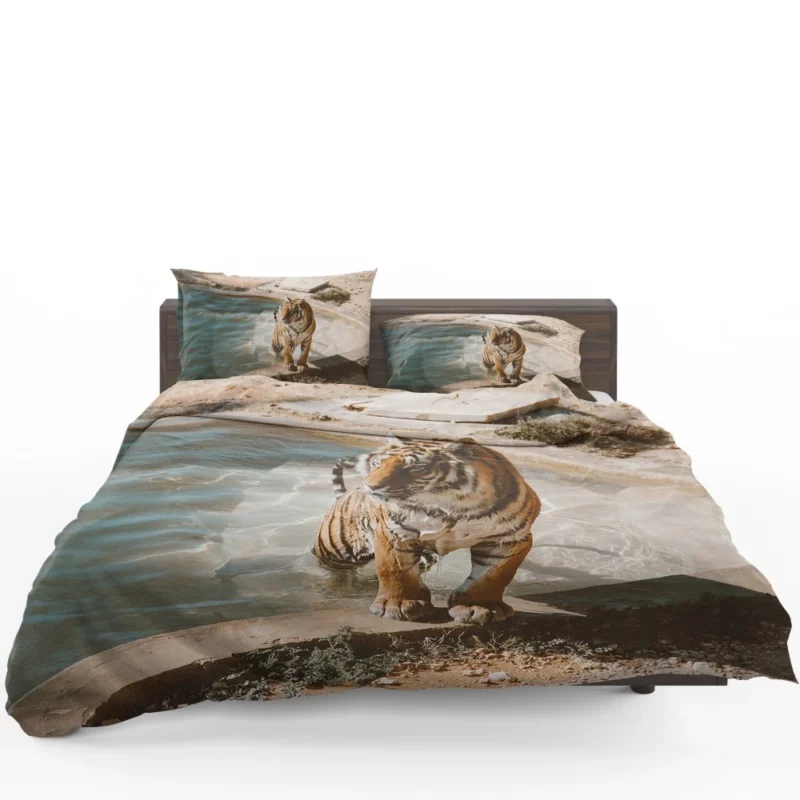 Tiger Relaxation Poolside Serenity Bedding Set